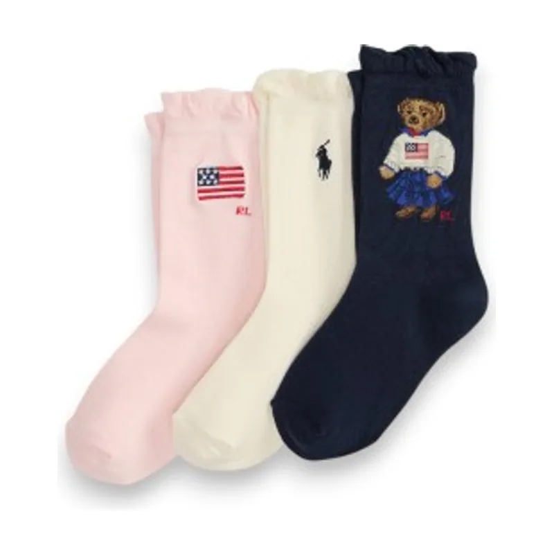 Polo Ralph Lauren Set 3 Pares de Calcetines Polo Bear 447P11076001