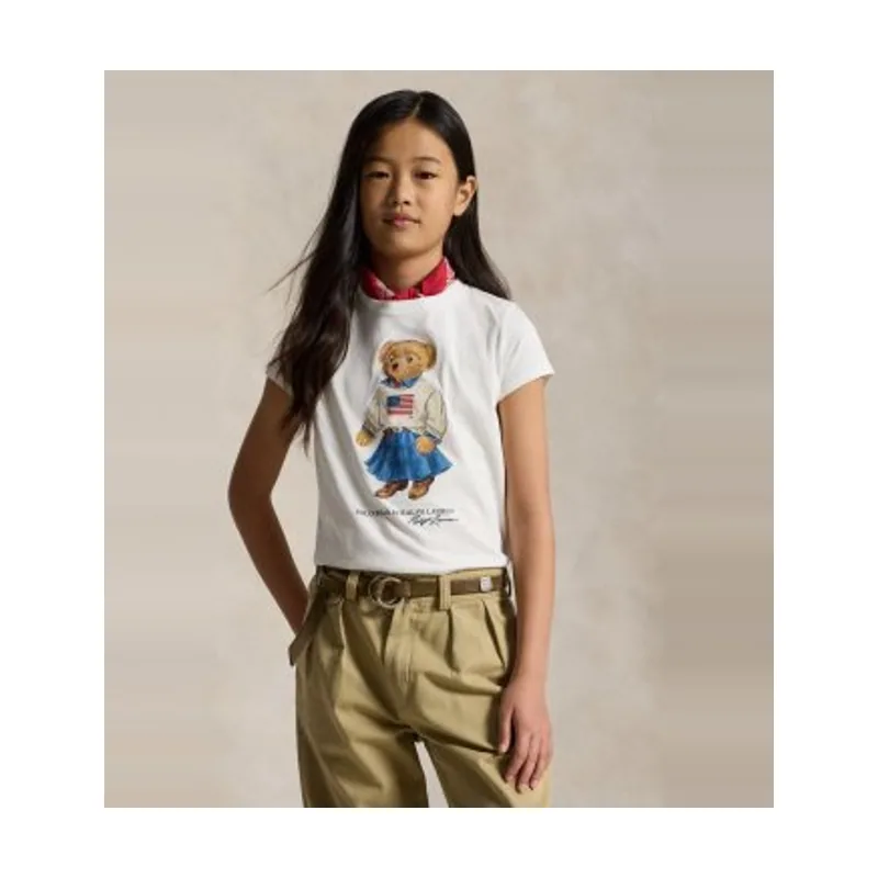 Polo Ralph Lauren Camiseta de punto jersey con Polo Bear 313A98403001