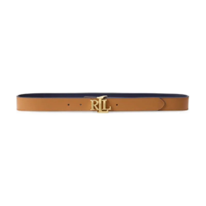 Lauren Ralph Lauren Cinturón reversible de piel con logotipo 412908984009
