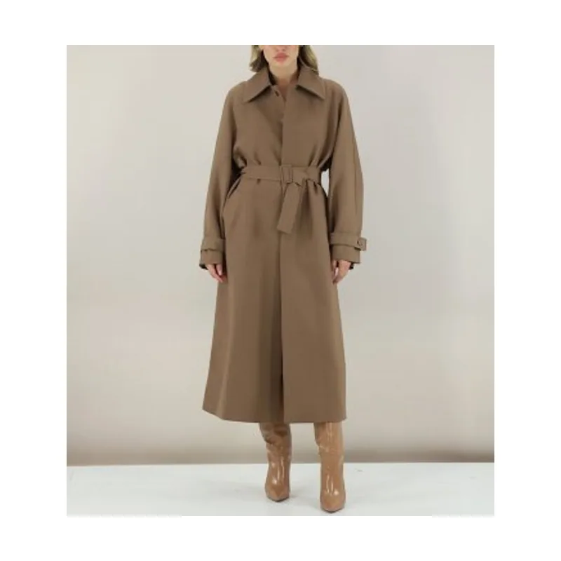 Semicouture Chaqueta Trench Breatrix sand Y5WI14