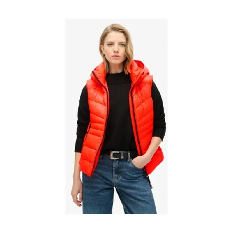 Superdry Chaleco acolchado con capucha Fuji Quilt W5011715A