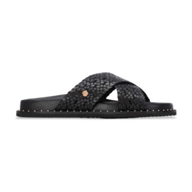 Sandalias de Piel 163053 16305301-NEGRO