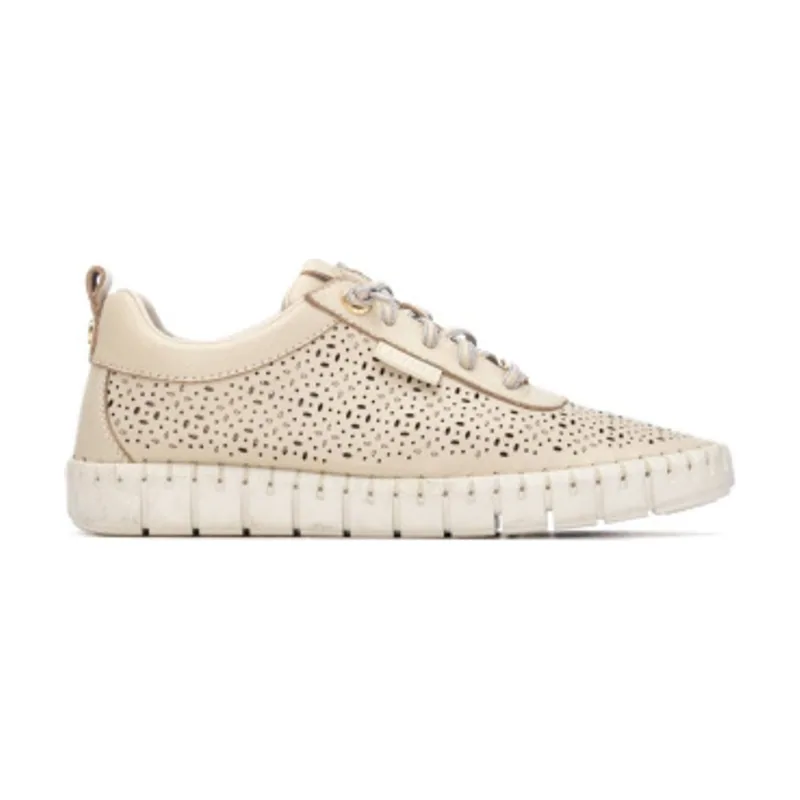 Carmela Zapatillas de Piel 163099 16309901-BEIGE