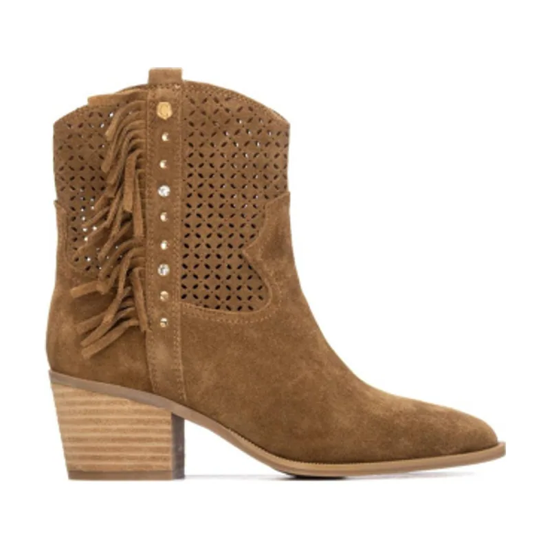 Carmela Botines de Piel 163150 16315003-CAMEL