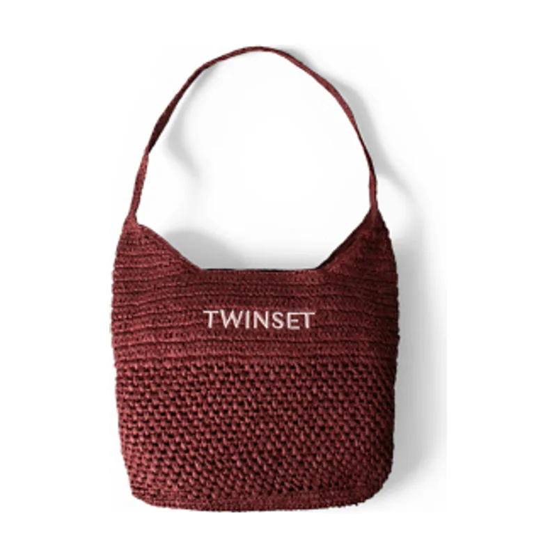 Twinset Bolso Hobo de Rafia 261TD8310