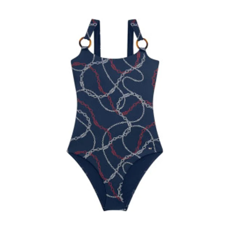 Tommy Hilfiger Bañador con anillas y espalda escotada UW0UW06481