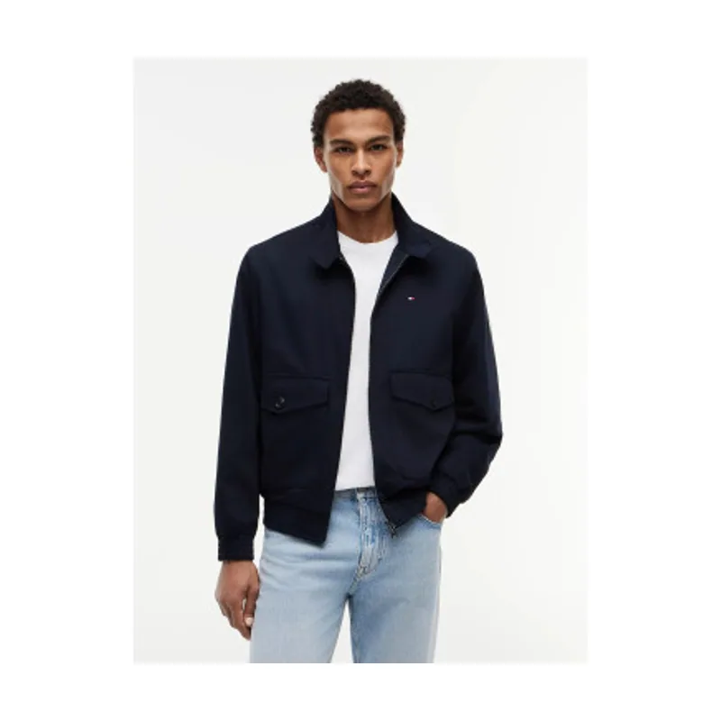 Tommy Hilfiger Cazadora Harrington con cremallera y logo MW0MW42507