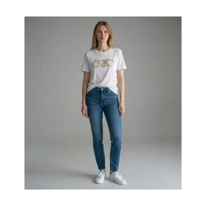 Michael Kors Camiseta logotipo tachuelas MS651SC97J