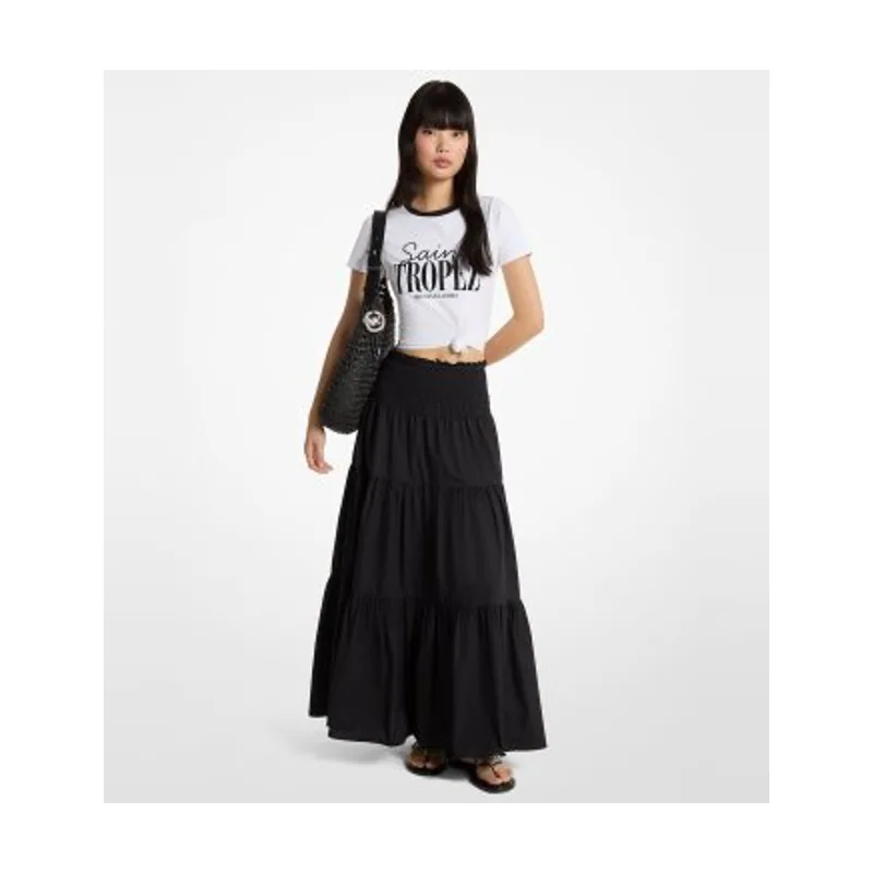 Michael Kors Falda maxi fruncida MS673BFKLZ