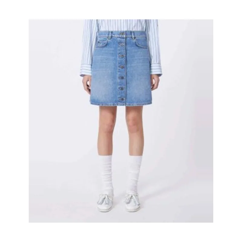 Weekend Max Mara Falda Natale denim 2615101061600