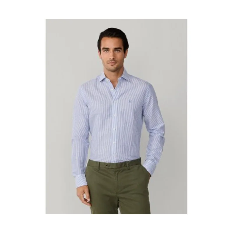 Hackett London Camisa Ess Linen Bengal HM3010691
