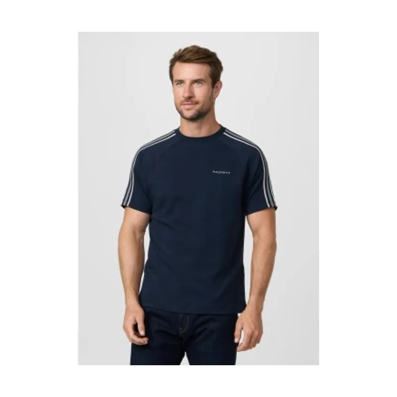 Hackett London Camiseta con cinta fit clásico HM5000099