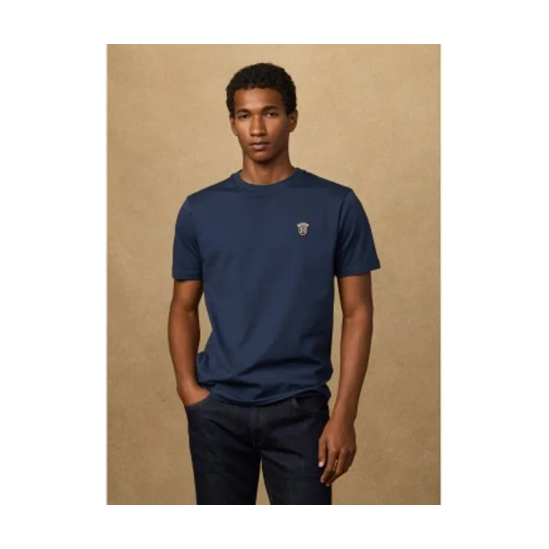Hackett London Camiseta con logo fit clásico HM5000063