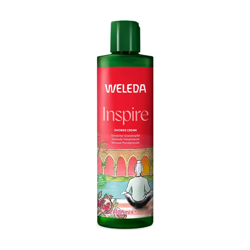 Weleda INSPIRE gel de ducha cremoso granada 400 ml