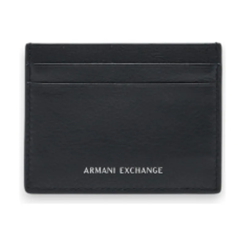 A|X Armani Exchange Tarjetero de piel con textura lisa y múltiples ranuras XM000169AF22541UC001