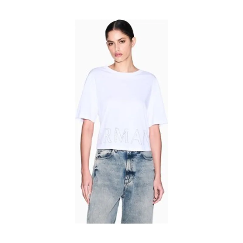 A|X Armani Exchange Camiseta logo óptico XW001709AF17172U0002