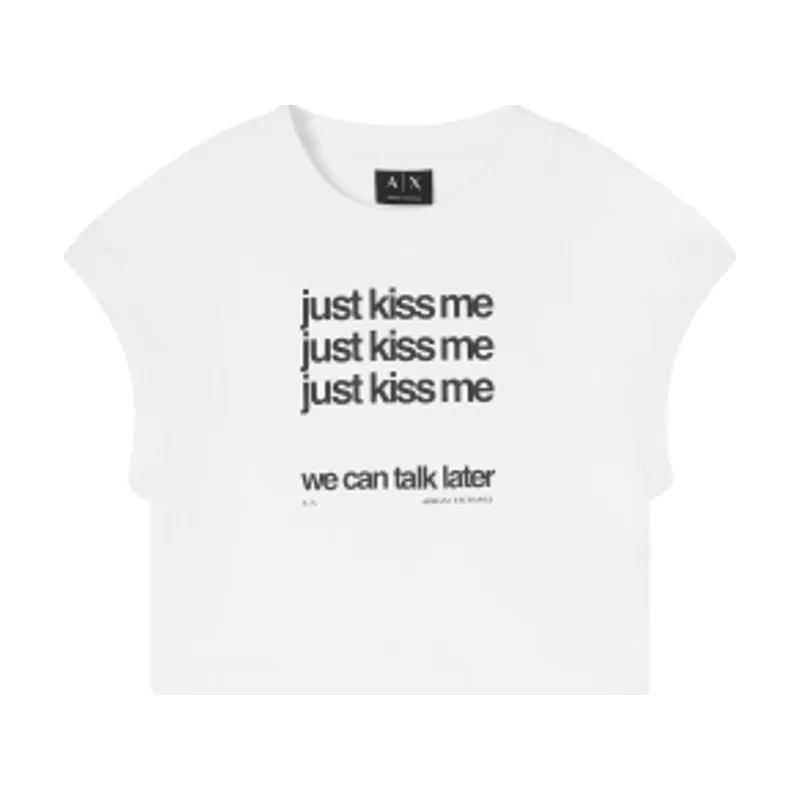 A|X Armani Exchange Camiseta Cropped XW002320AF15085U0002
