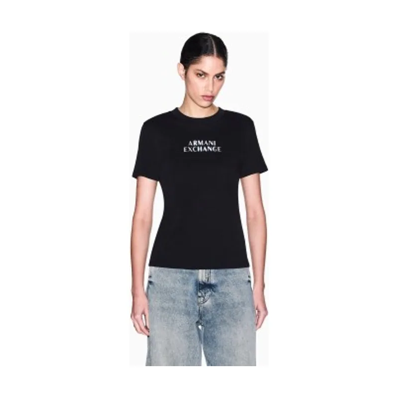 A|X Armani Exchange Camiseta de corte regular en jersey de algodón clásico XW002324AF10356UC001