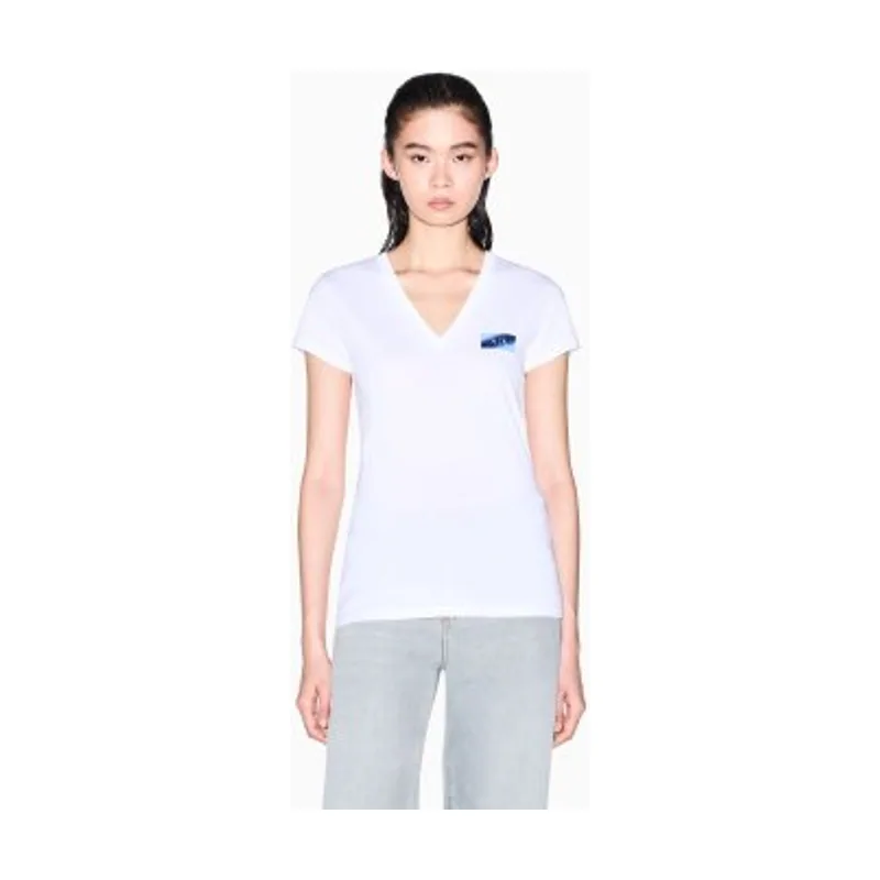 A|X Armani Exchange Camiseta Ajustada de Punto XW002347AF10356U0002