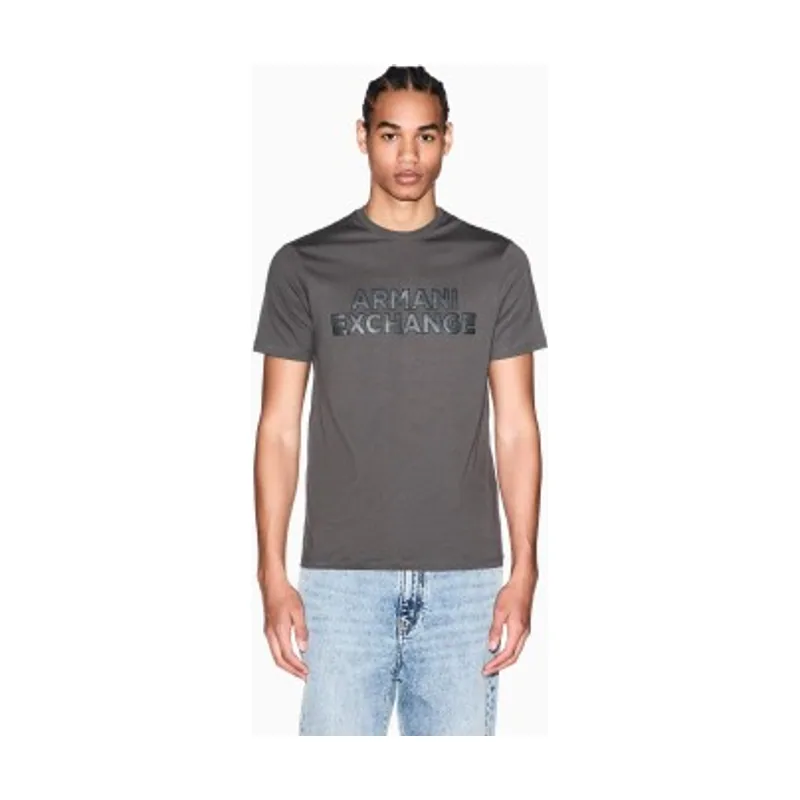 A|X Armani Exchange Camiseta Slim Macro XM002413AF10361U8144