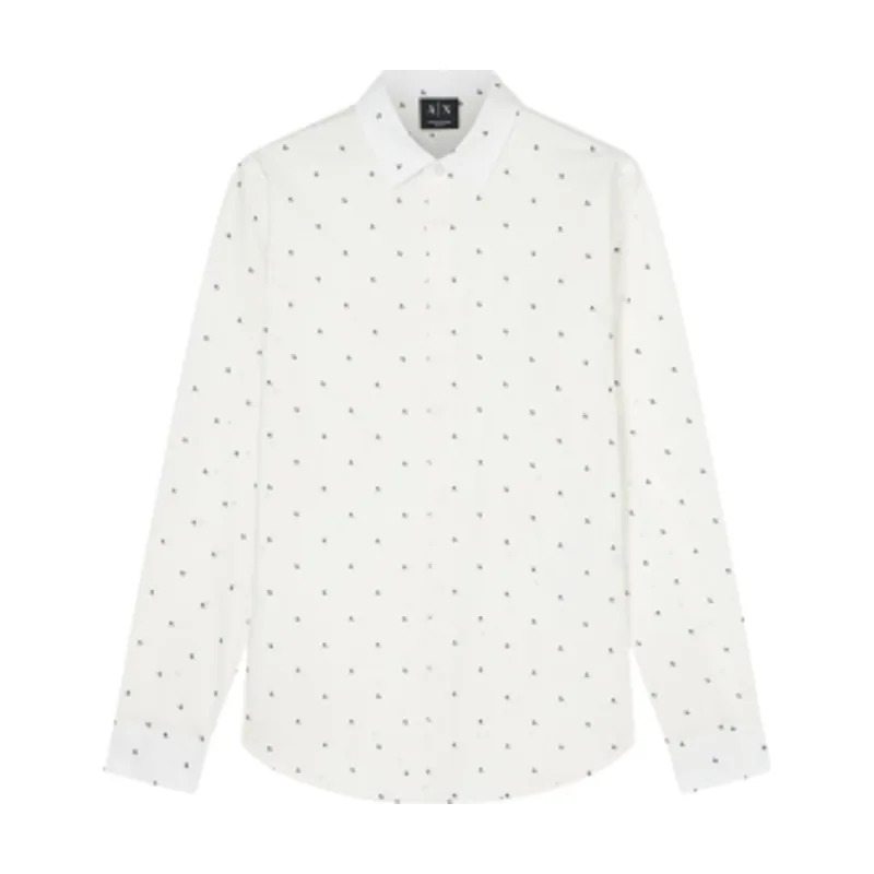 A|X Armani Exchange Camisa Monogram AX Cross Logo XM000625AF13184F0198