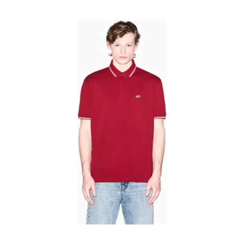 A|X Armani Exchange Polo de punto piqué de algodón elástico XM001287AF17321U5101