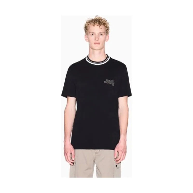 A|X Armani Exchange Camiseta de corte regular con perfil contrastante XM001795AF10361UC001