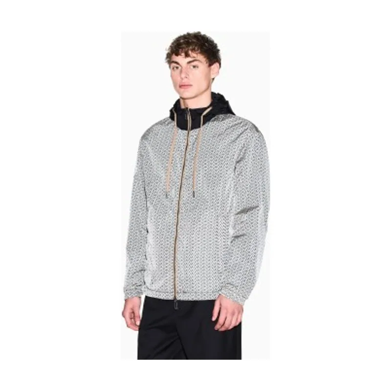 A|X Armani Exchange Chaqueta ultraligera de nailon con efecto iridiscente XM001830AF18579M0245