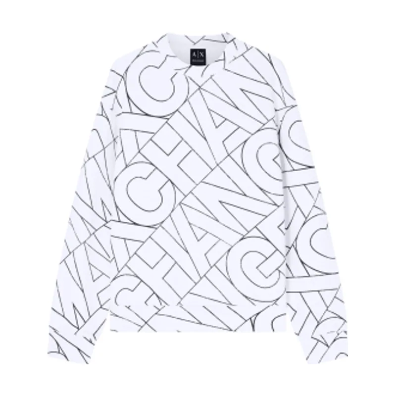 A|X Armani Exchange Sudadera Diagonal Lettering XM002364AF24635F1173