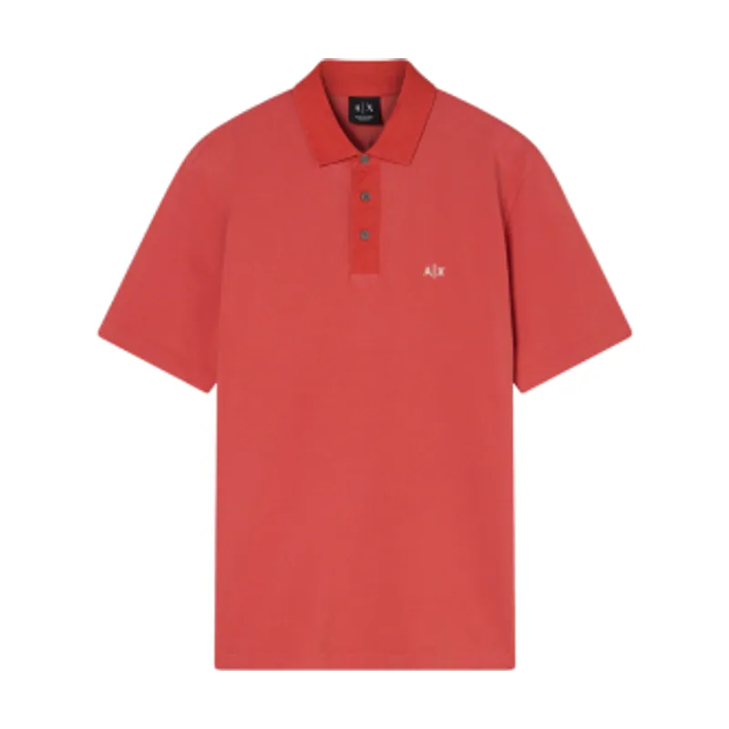 A|X Armani Exchange Polo Shirt Rose Of Sharon XM002408AF13055U4029