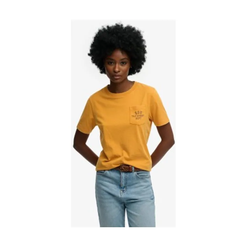 Camiseta Vintage Prep Pocket W1011863A