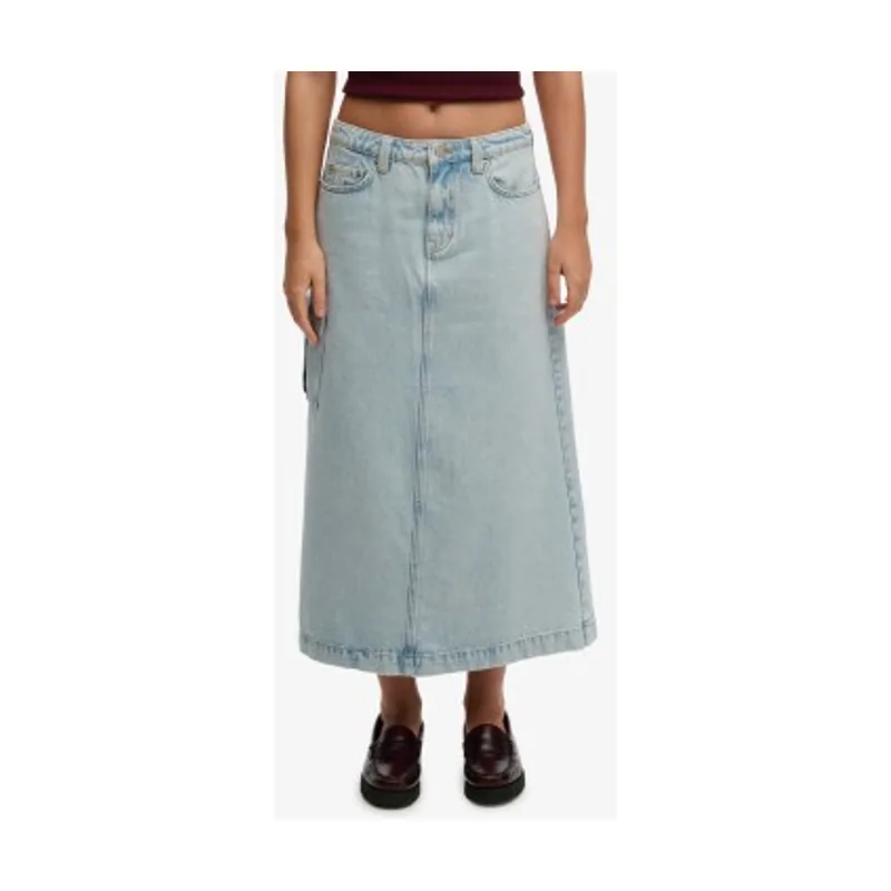 Superdry Falda Denim Cargo Maxi W7210406A