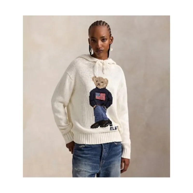 Polo Ralph Lauren Jersey con capucha y Polo Bear 211A96253001