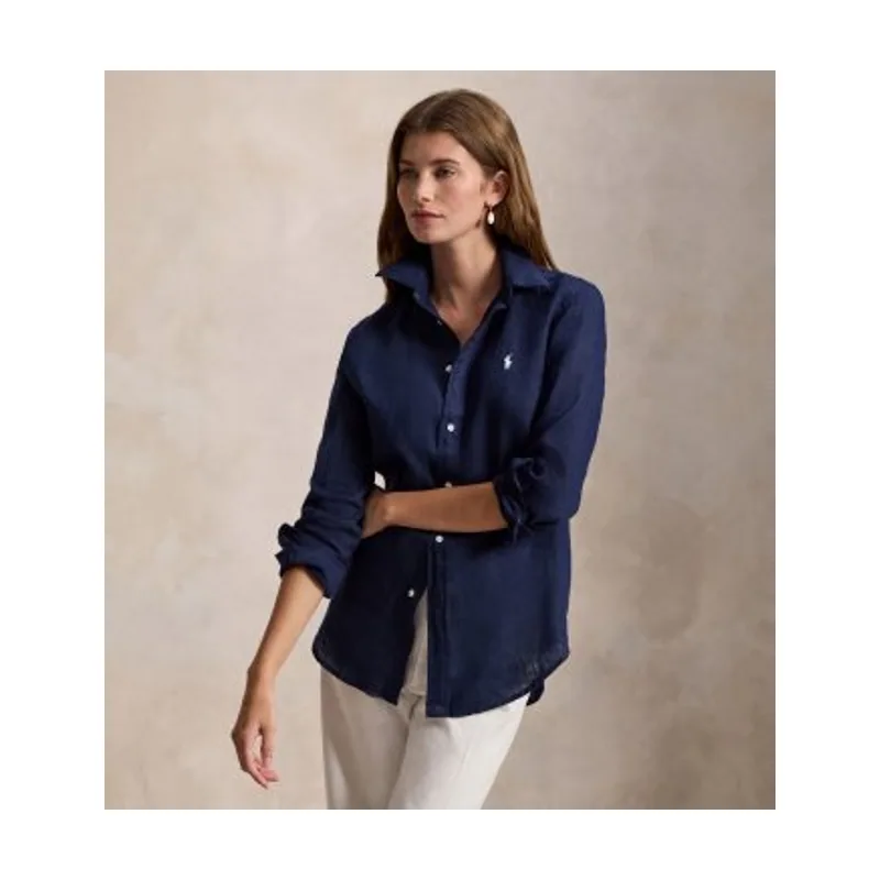 Camisa de lino Classic Fit 211970730519