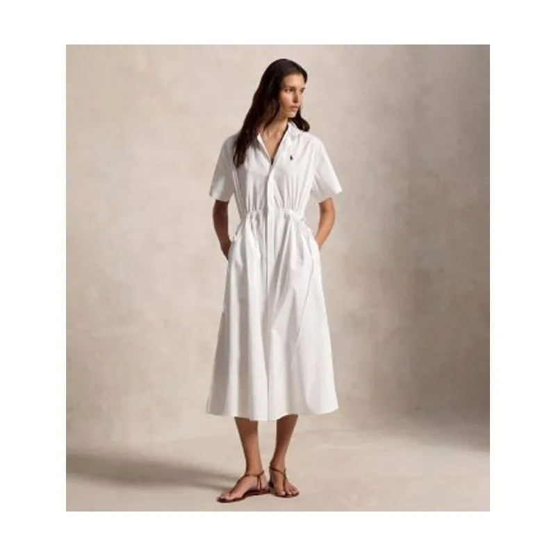 Polo Ralph Lauren Vestido camisero largo de algodón 211B18195001