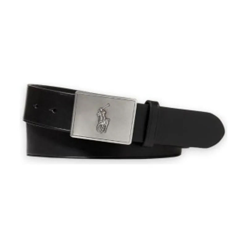 Polo Ralph Lauren Cinturón de piel con hebilla de placa con caballo 405691693001