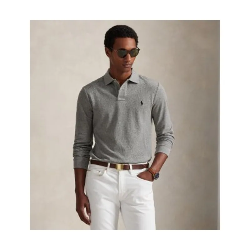 Polo Ralph Lauren Polo de piqué Slim Fit de manga larga 710681126003