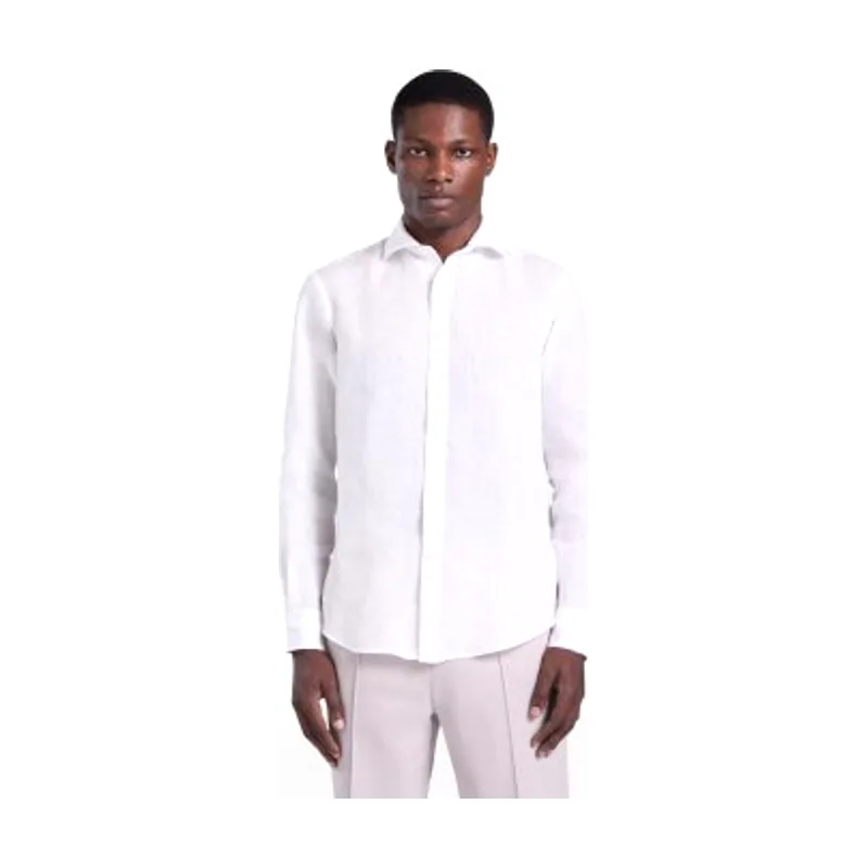 Harmont & Blaine Camisa lisa de lino puro CRQ001012833I