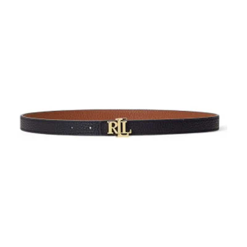 Lauren Ralph Lauren Cinturón reversible de piel con logotipo 412912038001