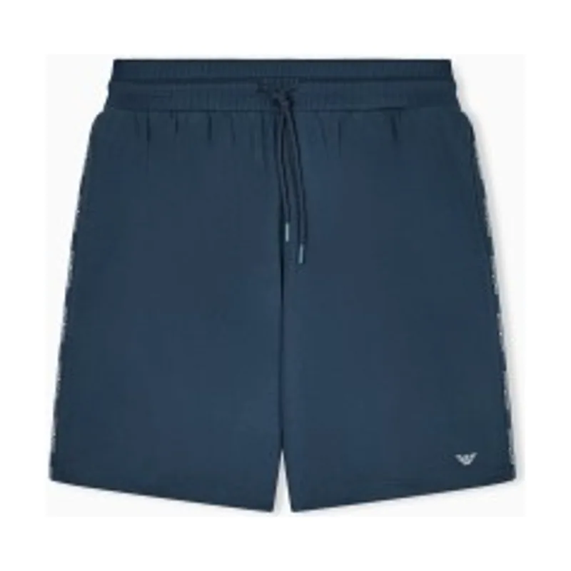 Giorgio Armani Bermudas de estar por casa en punto con cinta con logotipo EM000495_AF18887