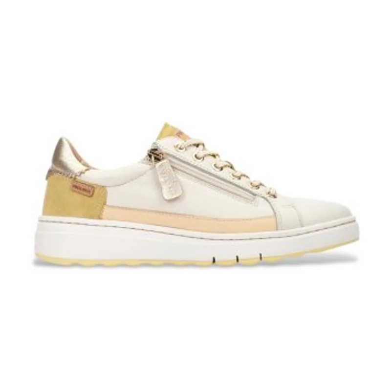 Zapatillas de Piel Arenas W0C-6714C1