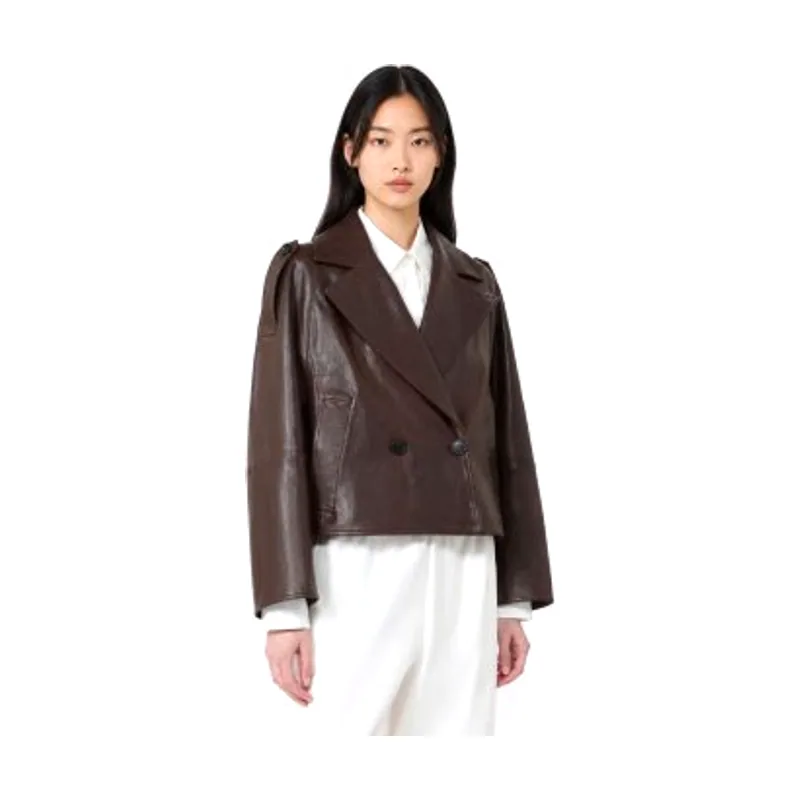 Weekend Max Mara Chaqueta de Cuero Felino 2625446051650
