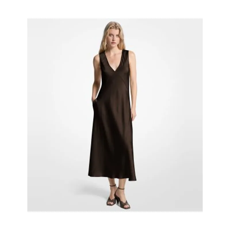 Michael Kors Vestido midi de satén MF5839EAYJ