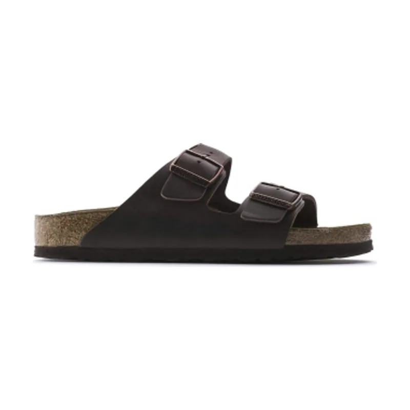 Birkenstock Sandalias de piel Arizona Soft Footbed Oiled (Ajuste Estrecho) 452763