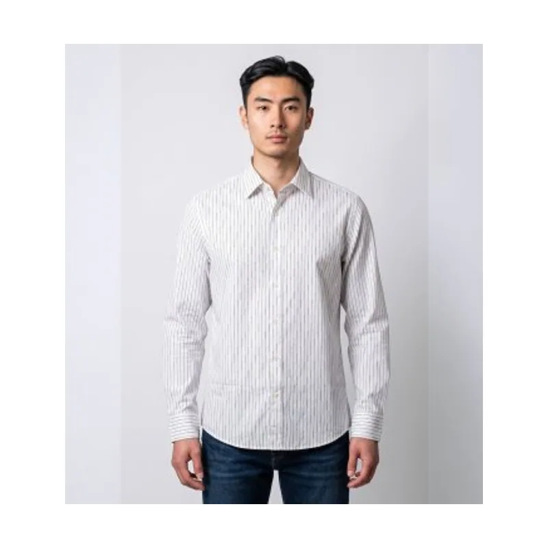 Camisa de manga larga Pinstripe CT64005LA8