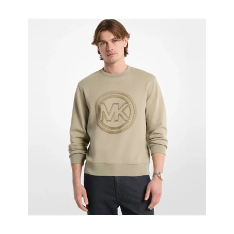 Michael Kors Sudadera de mezcla de algodón con logotipo y cuello redondo CT653715MF
