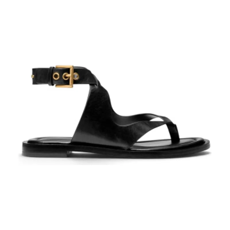 Michael Kors Sandalia Irene de piel con tiras cruzadas 40T6IRFS1L