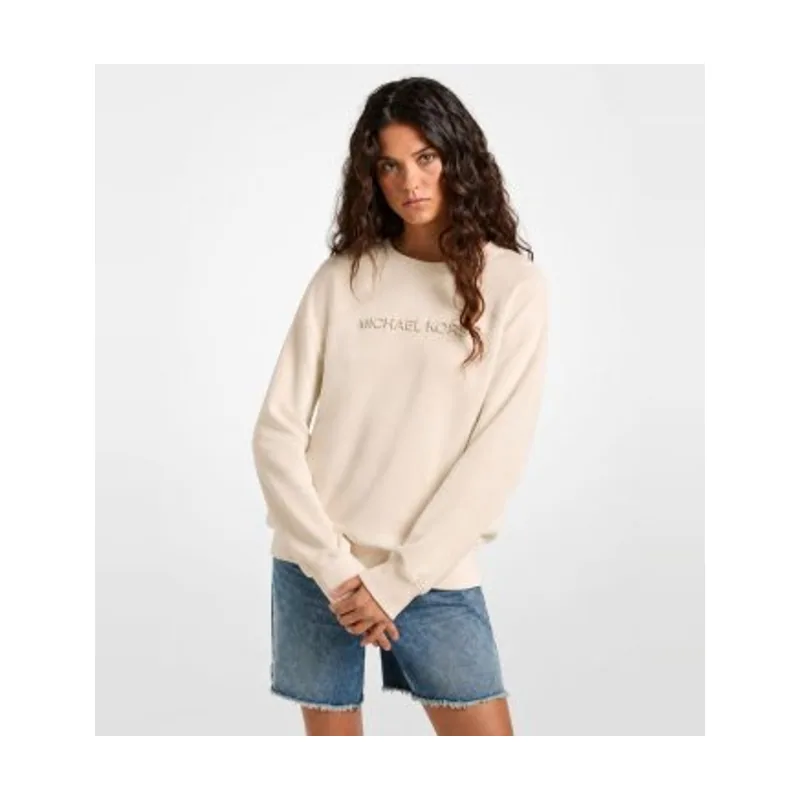 Michael Kors Sudadera de algodón con logotipo en relieve MR651Z64MY