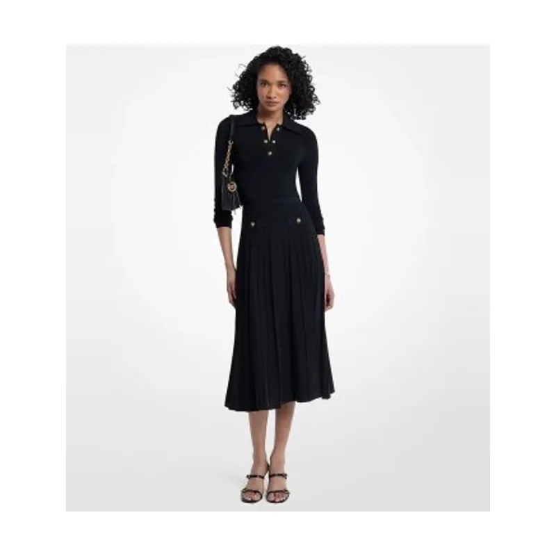 Michael Kors Vestido tipo polo de punto elástico MT683J3BFD