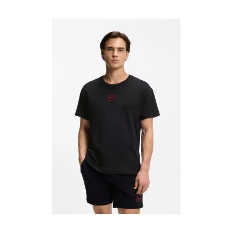 Camiseta de algodón elástico con logo estampado 50525236